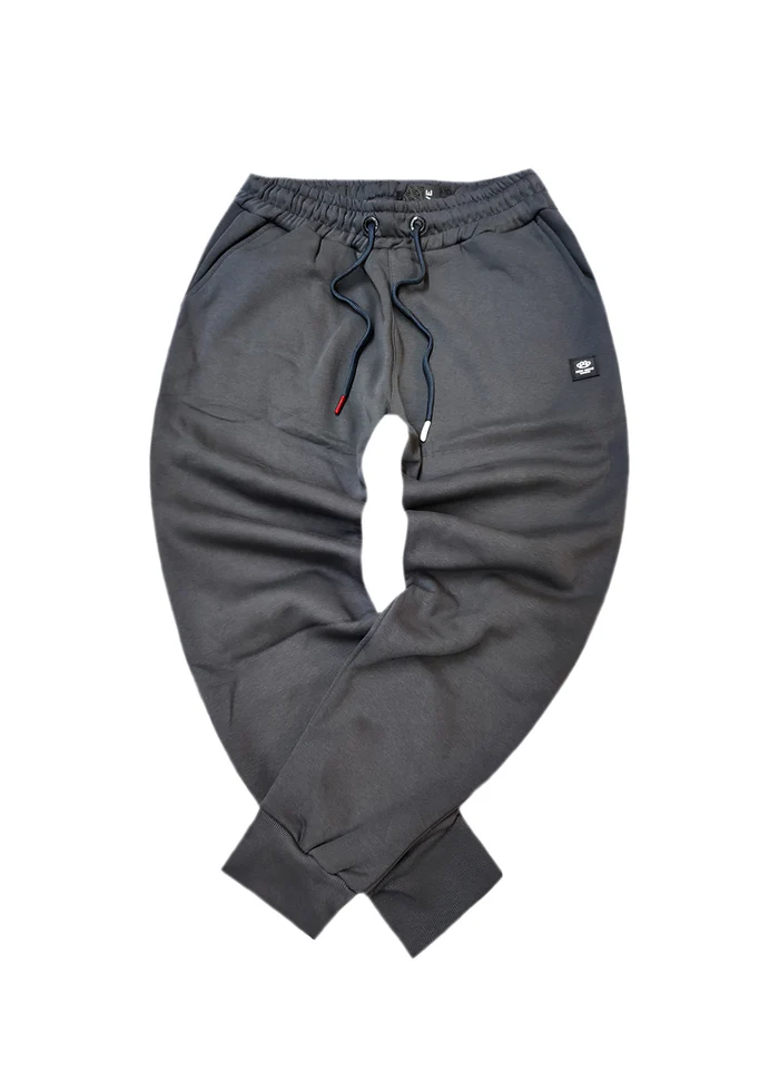 192-32-darkgrey_1_700x Ανδρική φόρμα με λάστιχο New Wave Clothing - 192-32 - basic pants regular fit σκούρο γκρι - Image 1