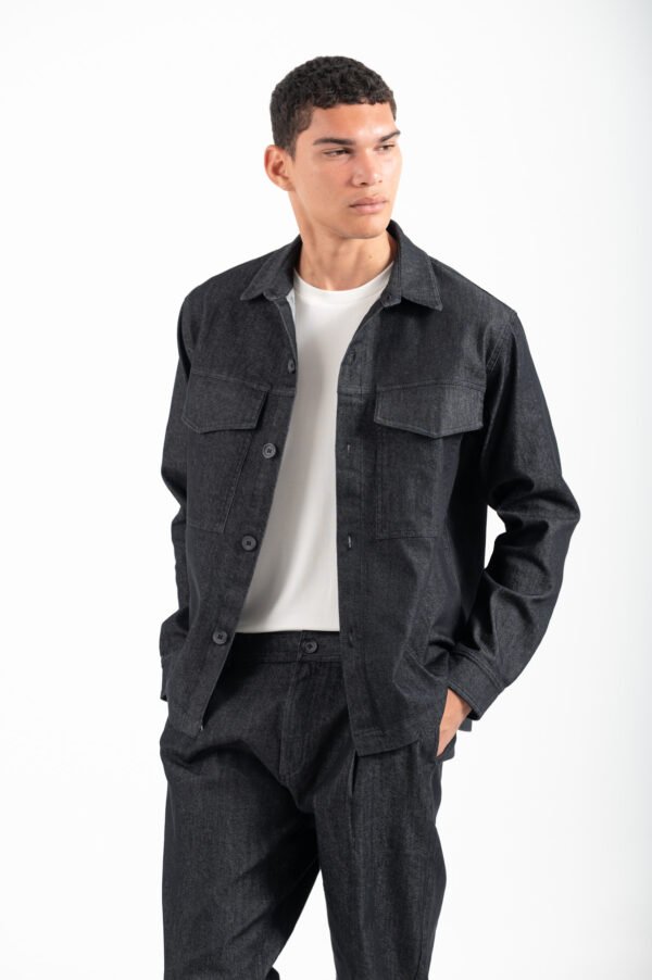 2-600x902 (1) Overshirt Vittorio 300-2526-BIAGIO BLACK - Image 1
