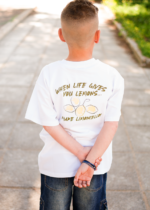 t-shirt ativo λευκό με λεμόνια