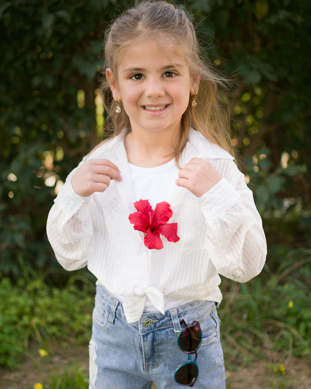 012 Πουκάμισο αέρινο με ψιλή ρίγα - Image 1