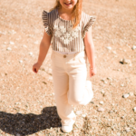 σετ ριγε τοπ με λινή παντελόνα