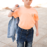 t- shirt ativo φλουο πορτοκαλί