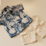 Σετ πουκάμισο με σορτς καργκο εκρου