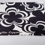 Black & white bloom πετσέτα