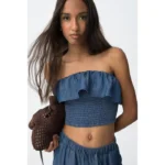 Μπλούζα τζιν κορίτσι Tiffosi-10065506-E10-Blue Denim